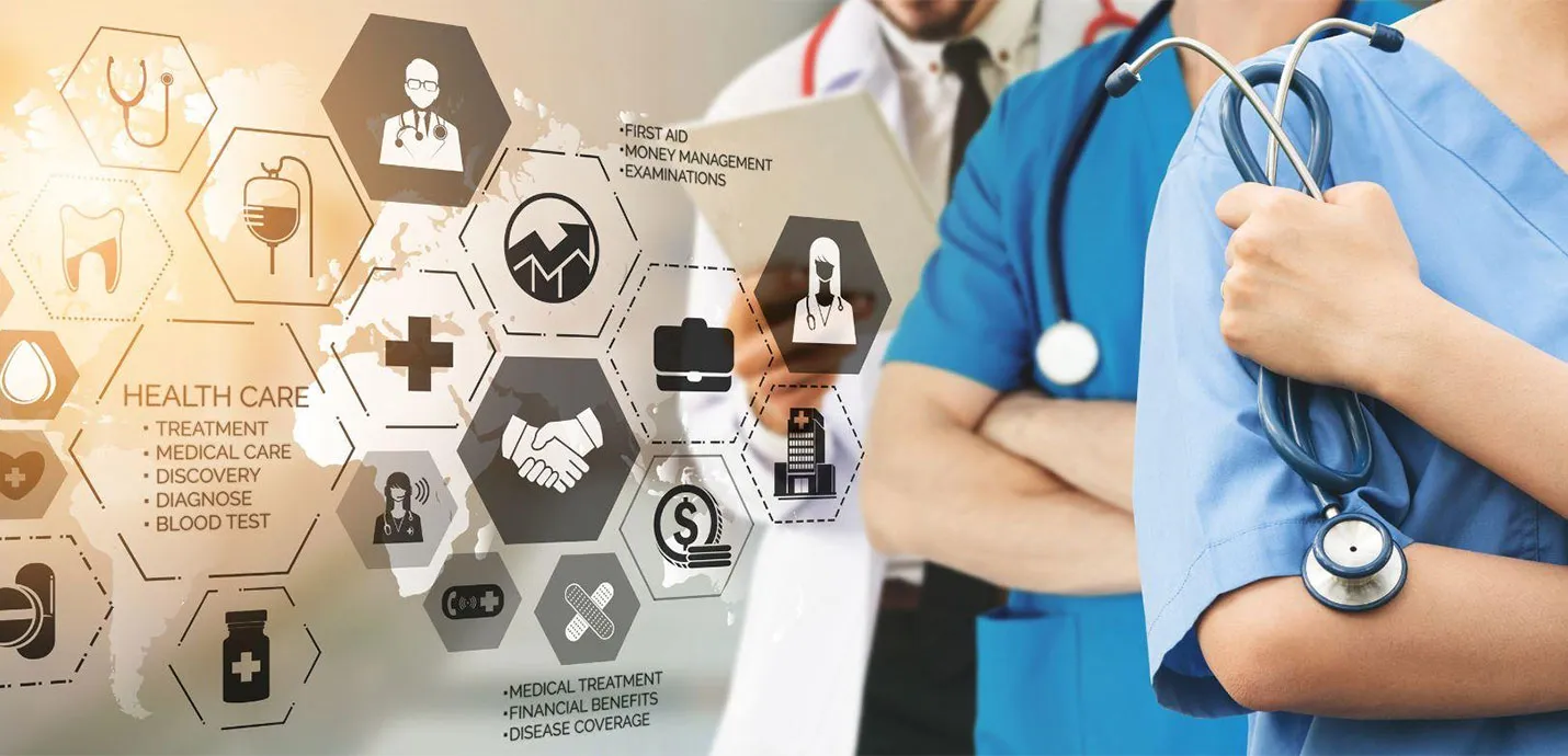 Healthcare staff - Technology icons
