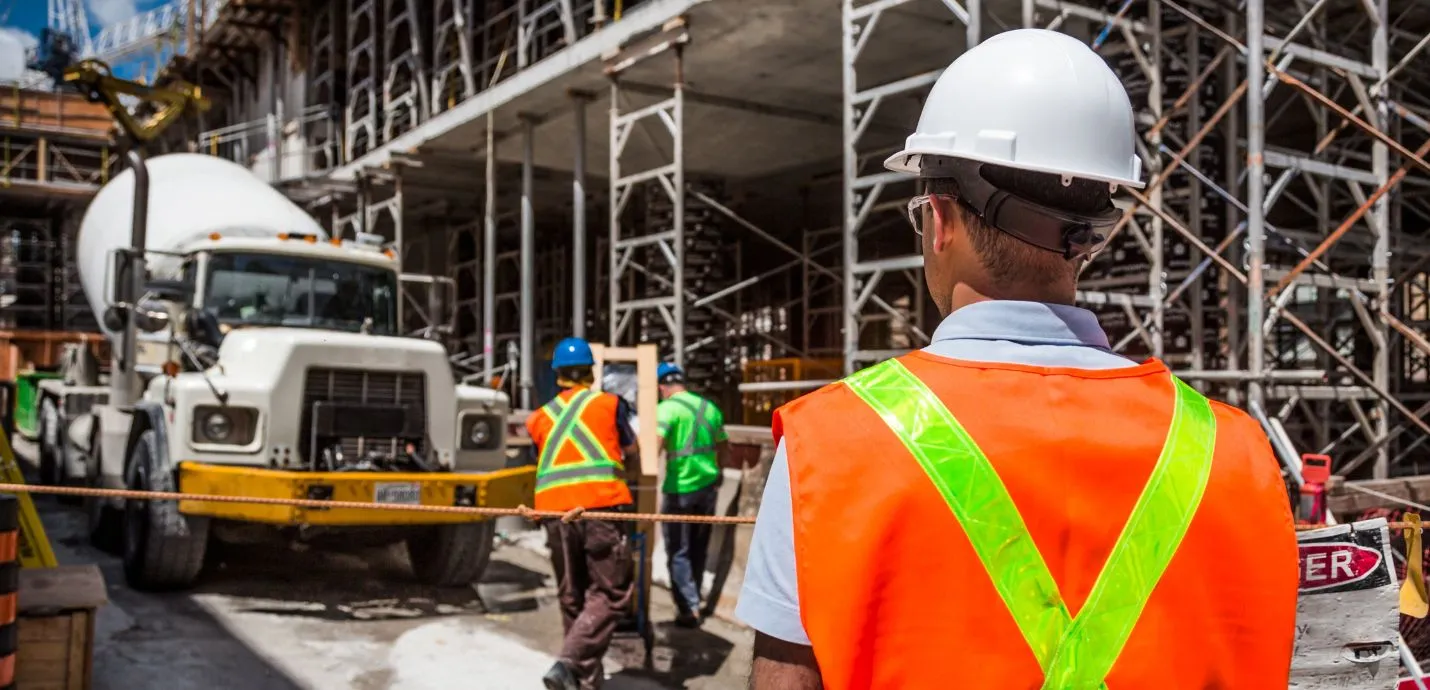 workers in a hazardous site