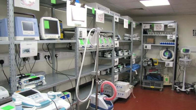 medical equipment library at william harvey hospital