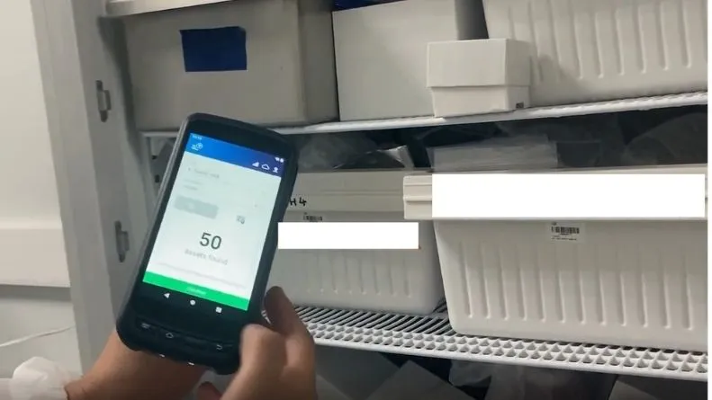 rfid mobile reader at sanofi