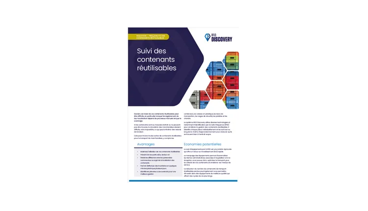 Brochure : Suivi des contenants réutilisables