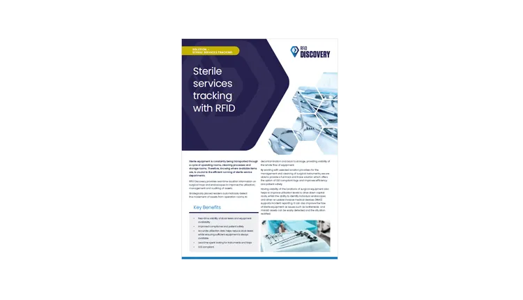 Sterile Services Tracking Brochure - RFiD Discovery
