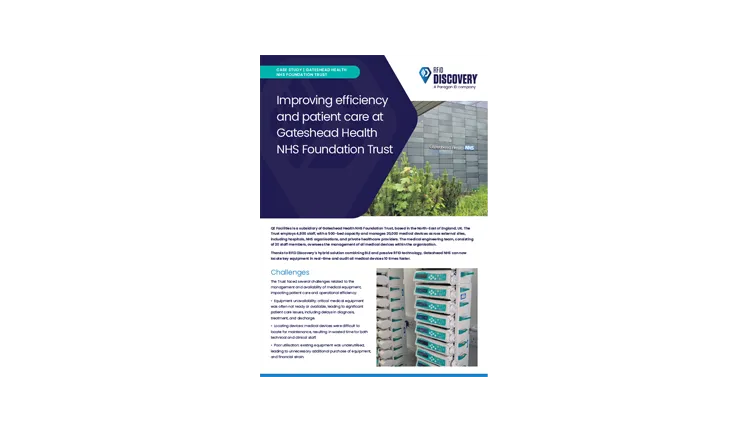 Gateshead NHS RFID &amp; BLE tracking case study