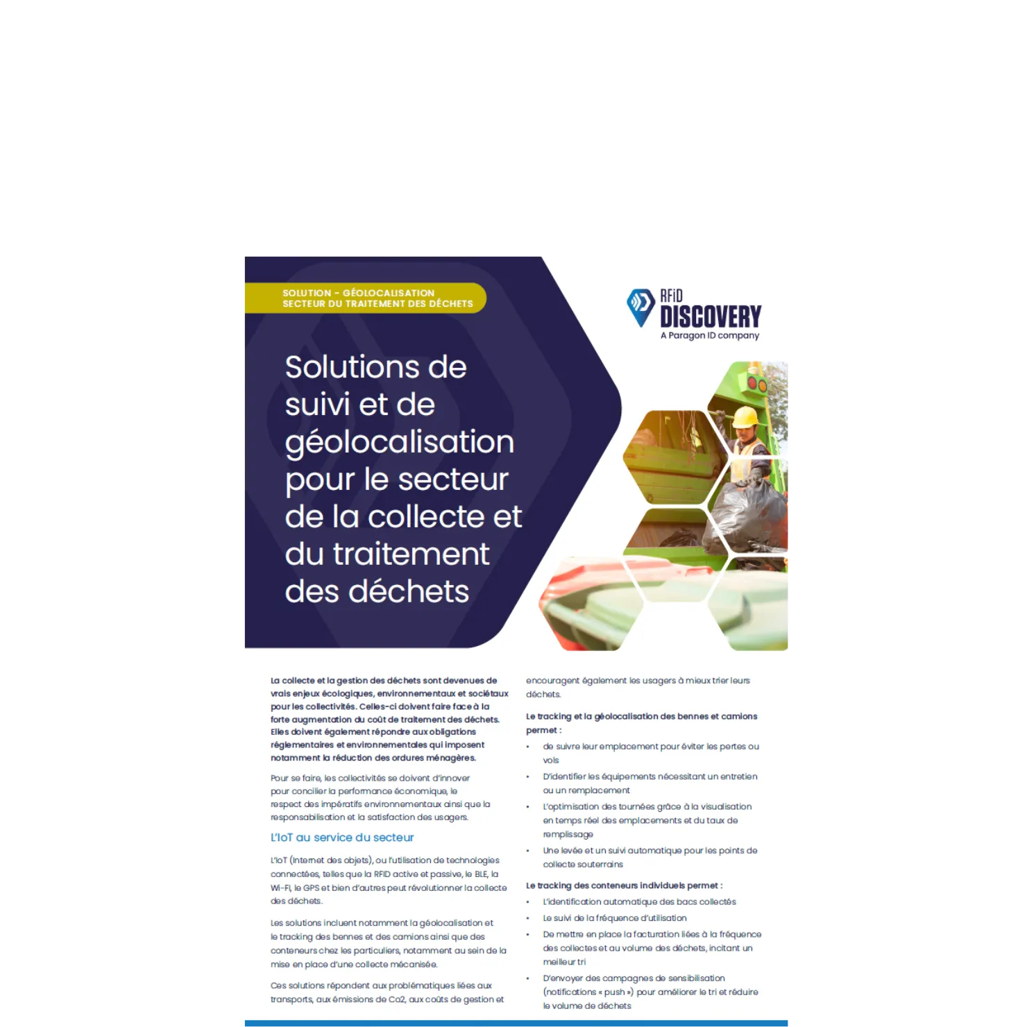 waste management brochure in french
