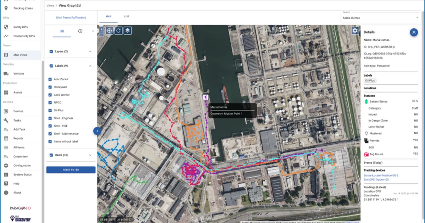 interactive map view tracksphere software