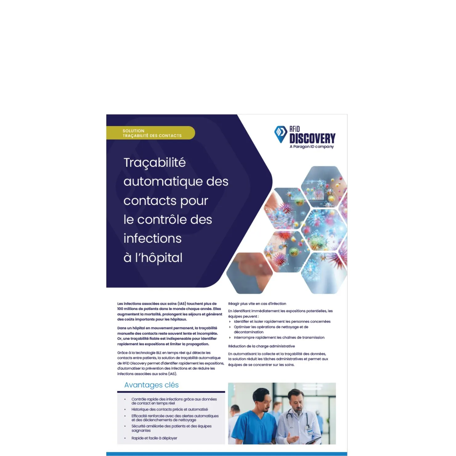 automatic infection control brochure in french