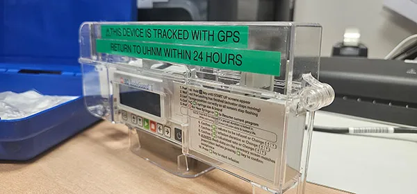 BodyGuard T infusion pump with GPS tag at North Midlands NHS Trust
