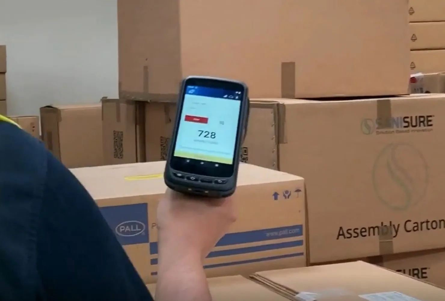 inventory check with rfid reader at sanofi