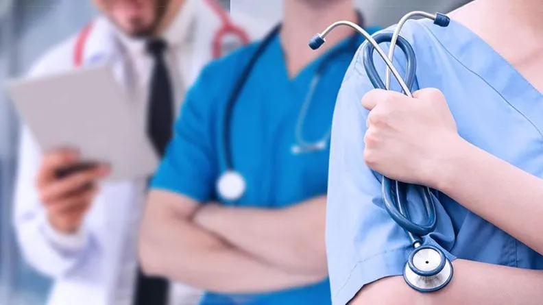 healthcare professionals in a hospital