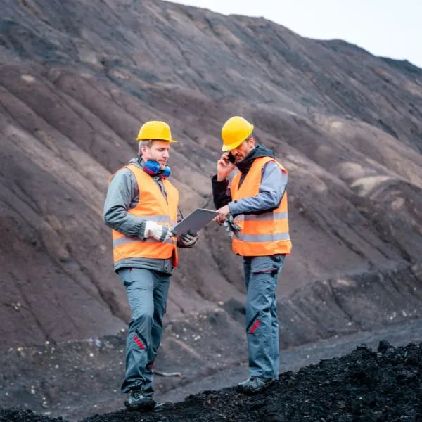 mining workers in a remote environment