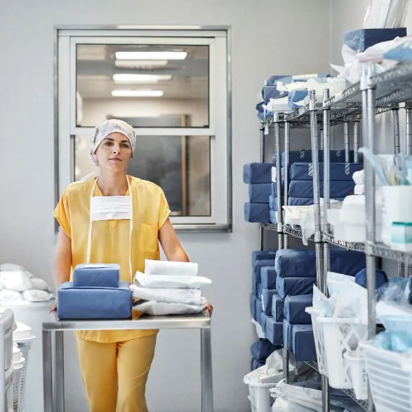 storage room in a hospital