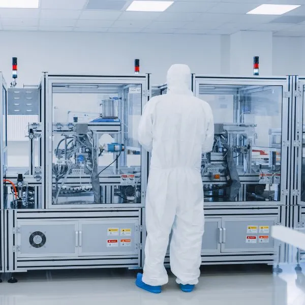 worker with a manufacturing machine